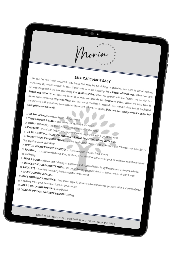 morin holistic therapy self care made easy pdf tablet view morinholistictherapy.com